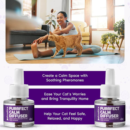 Purrfect Cat Calming Diffuser Kit with 2 Refills